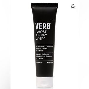 VERB Ghost Air Dry Whip Air Dry Anti Frizz Styling Cream. 1oz Travel Size. New!